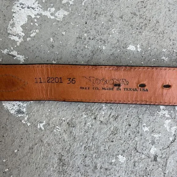 Vintage Nocona leather belt - Picture 5 of 7